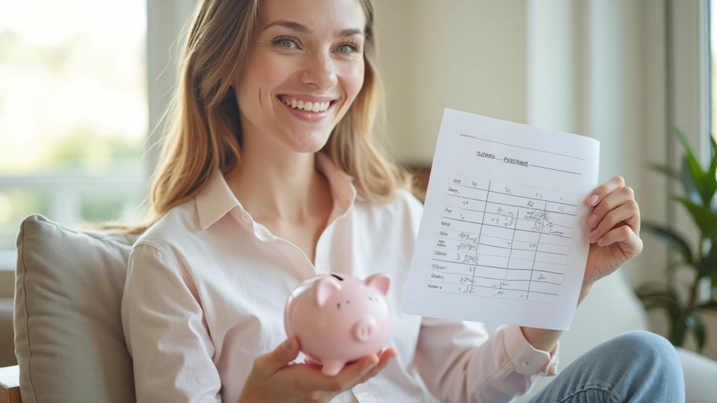 Spaarplan visualisatie met groeiende besparingen grafiek